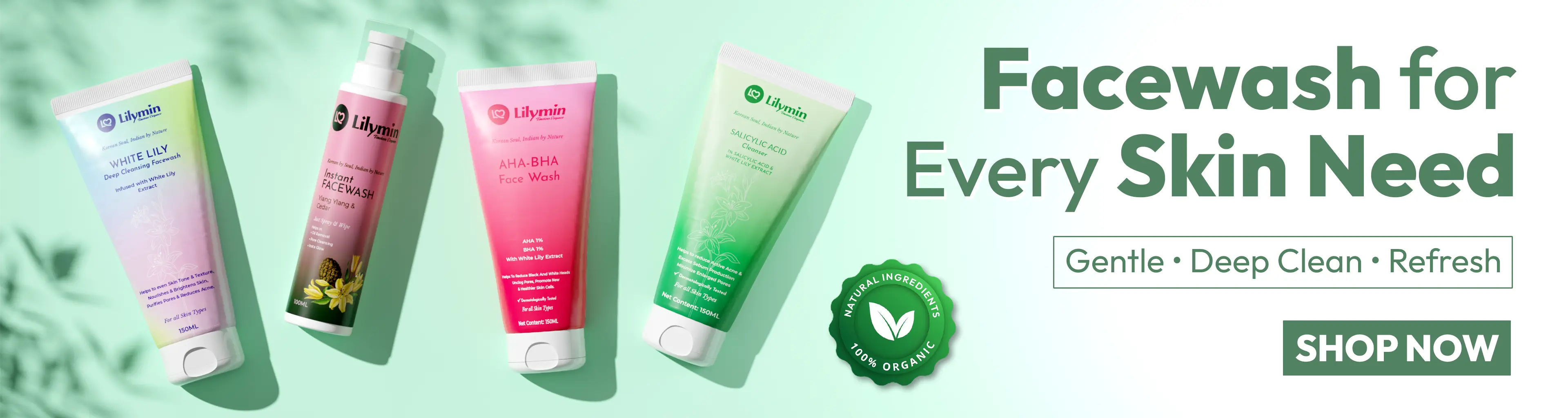face wash banner