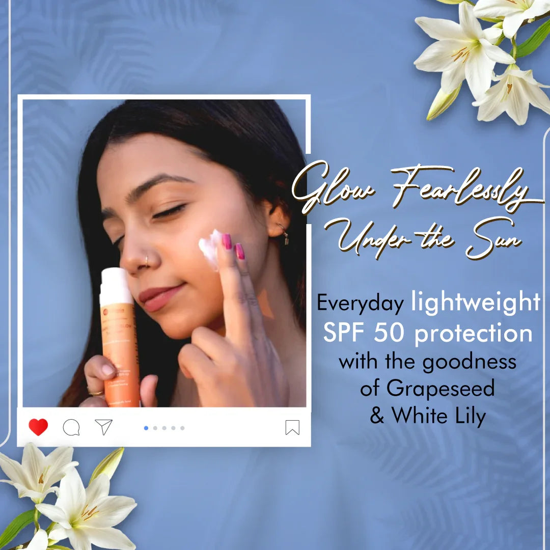 GRAPESEED GLOW Sunscreen SPF 50 50ML - Lilymin