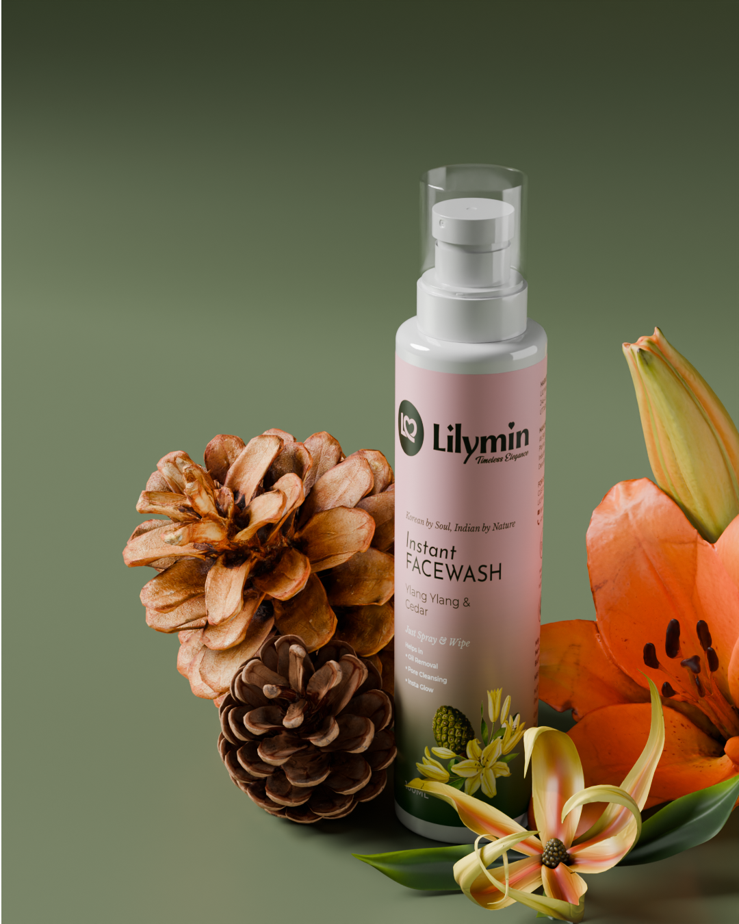 Instant Facewash with Ylang Ylang & Cedar 100ML