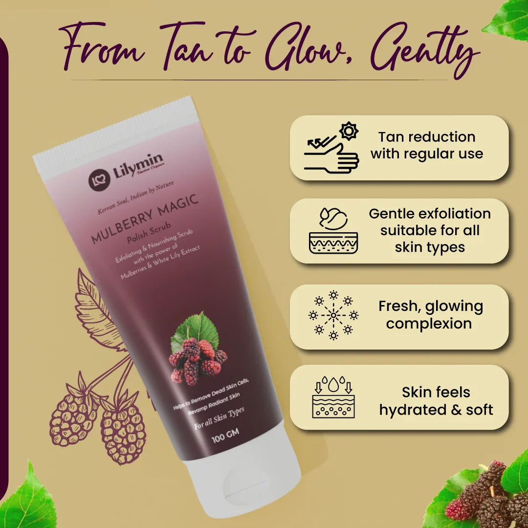 MULBERRY MAGIC Polish Scrub - Lilymin