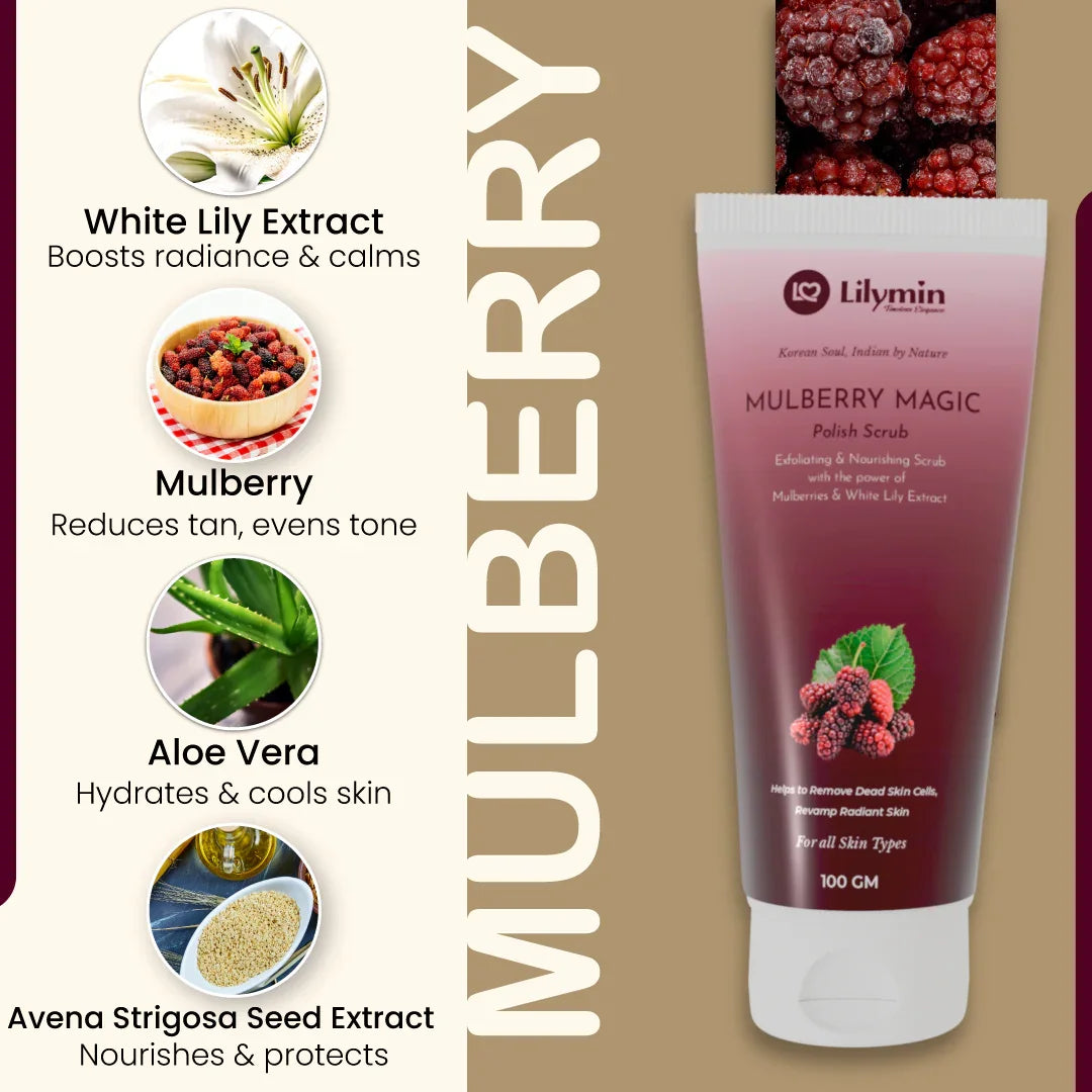 MULBERRY MAGIC Polish Scrub - Lilymin