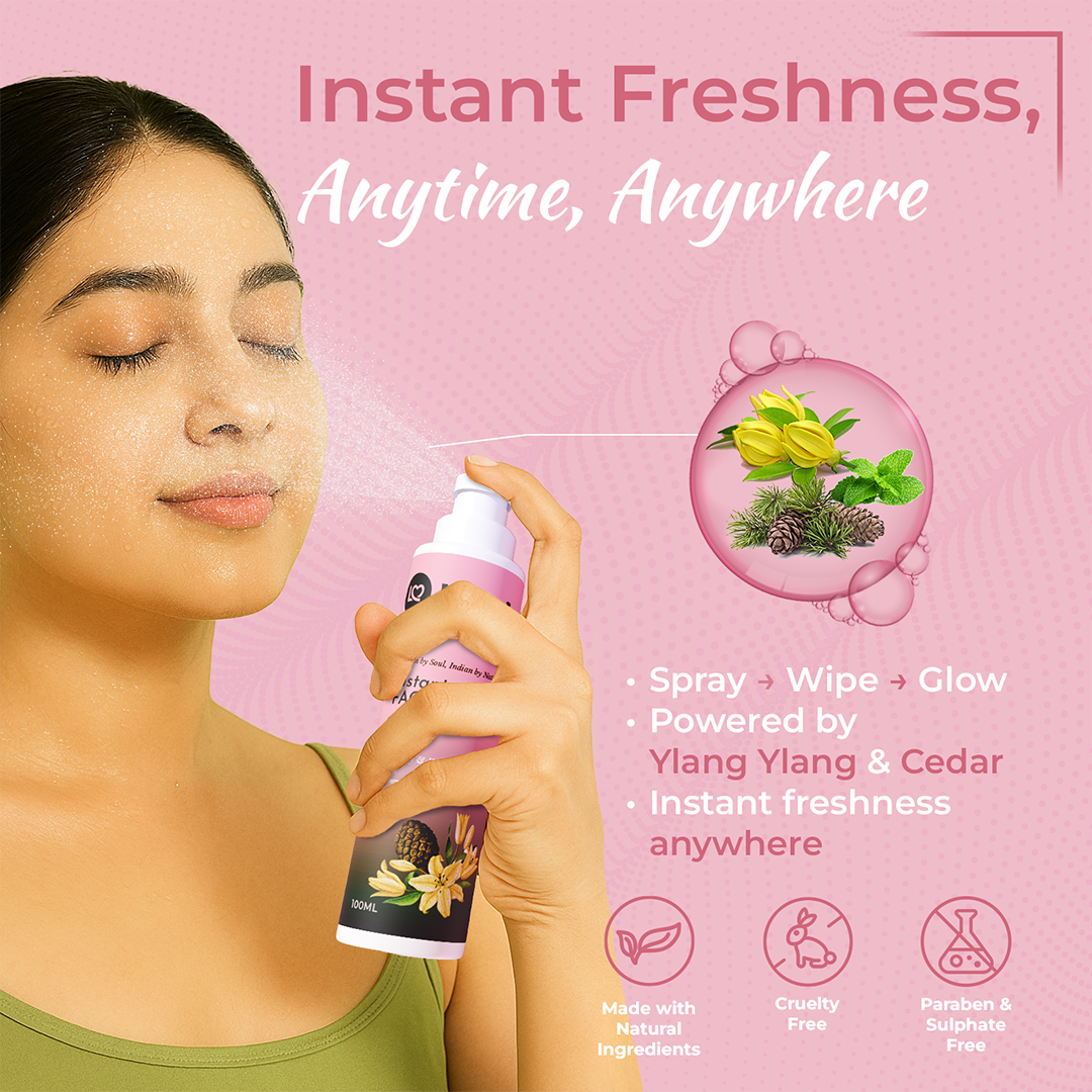 Instant Facewash with Ylang Ylang & Cedar 100ML
