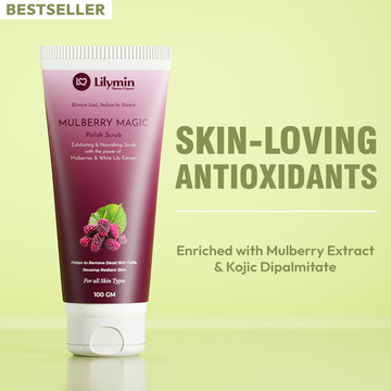 Mulberry Magic Face Scrub for Deep Tan Removal & Glow