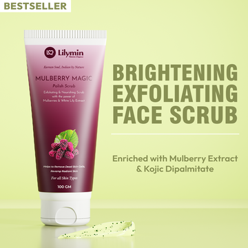 Mulberry Magic Face Scrub for Deep Tan Removal & Glow