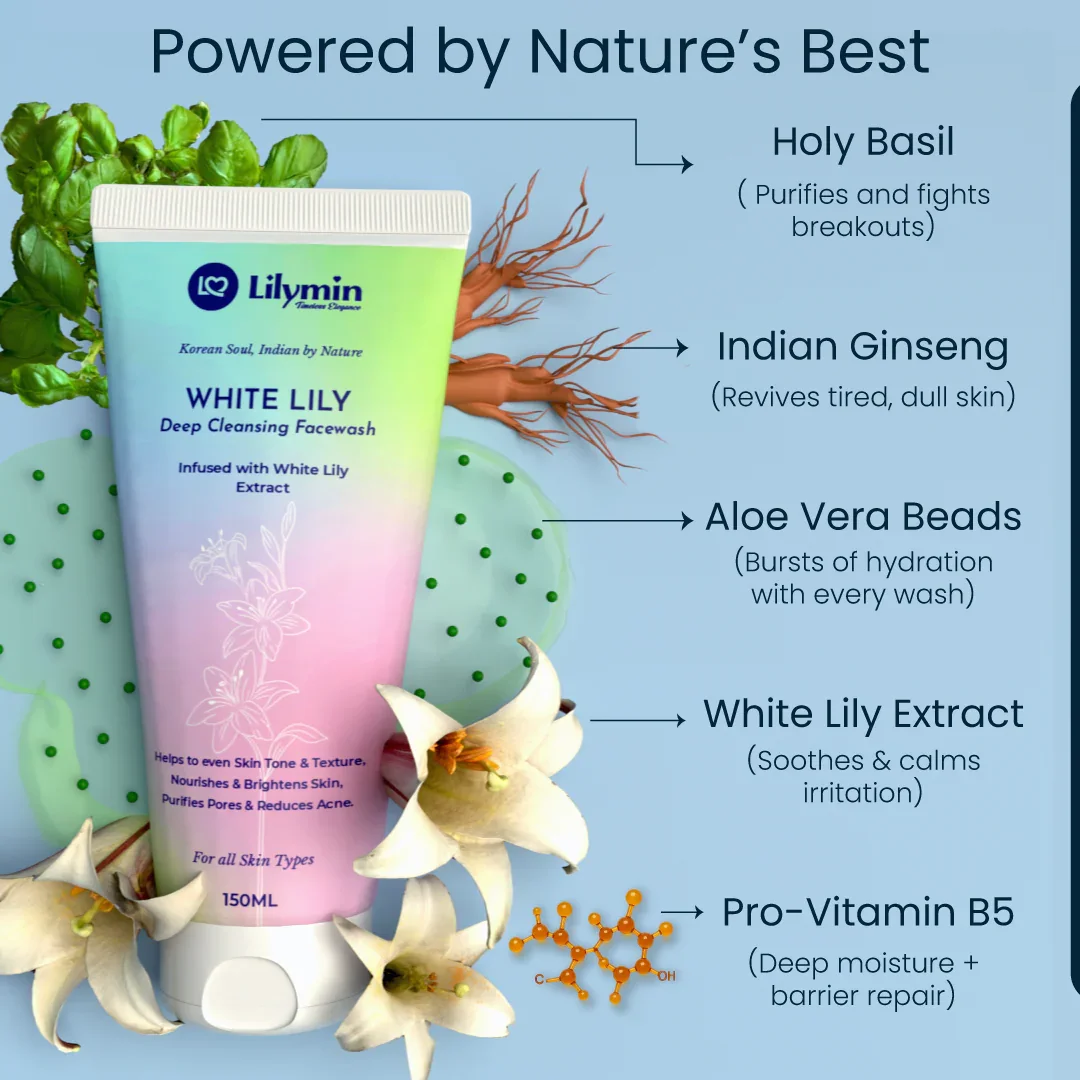 White Lily Deep Cleansing facewash 150ML - Lilymin