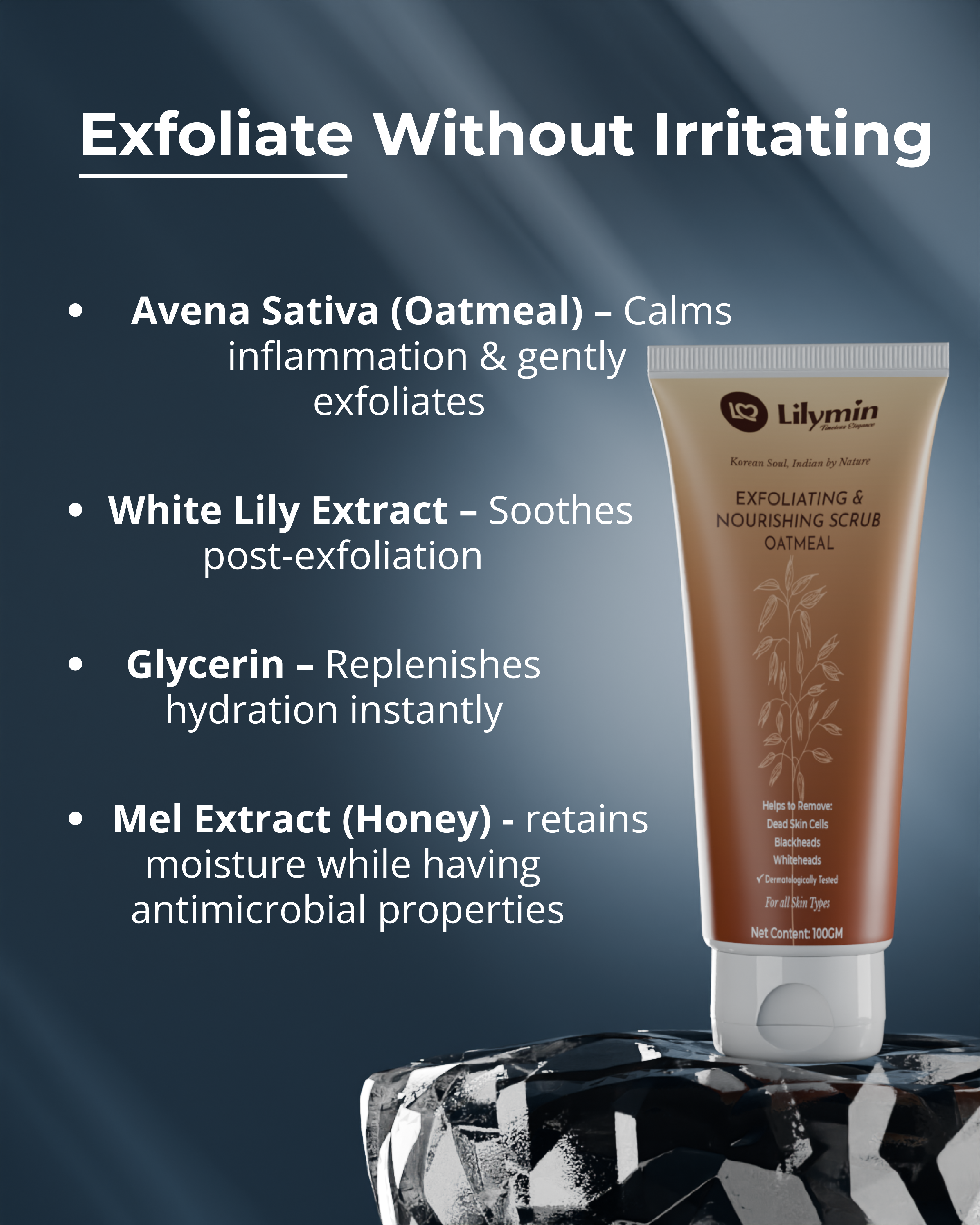 EXFOLIATING & NOURISHING SCRUB OATMEAL 100GM