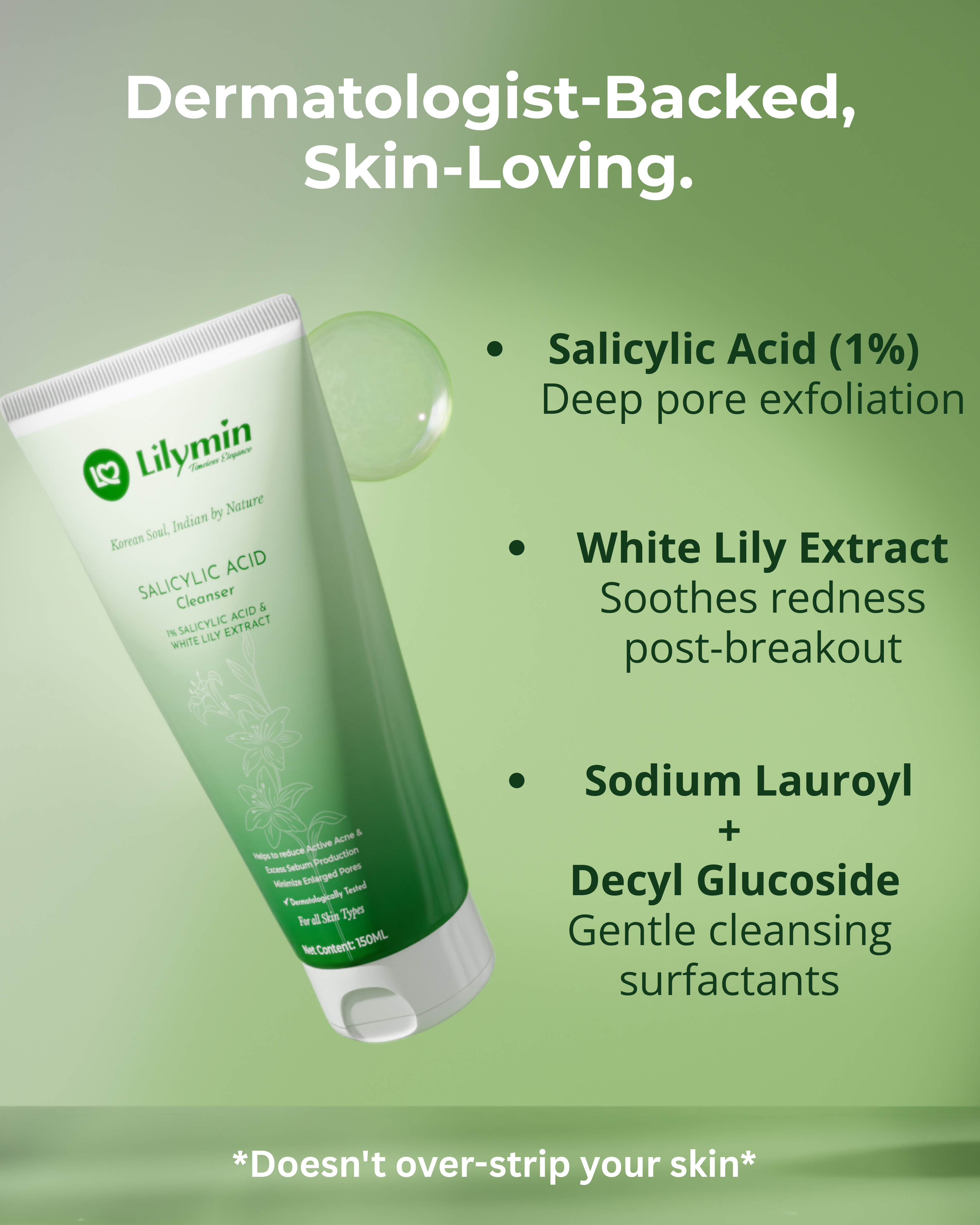 Lilymin 1% SALICYLIC ACID Cleanser 150ML