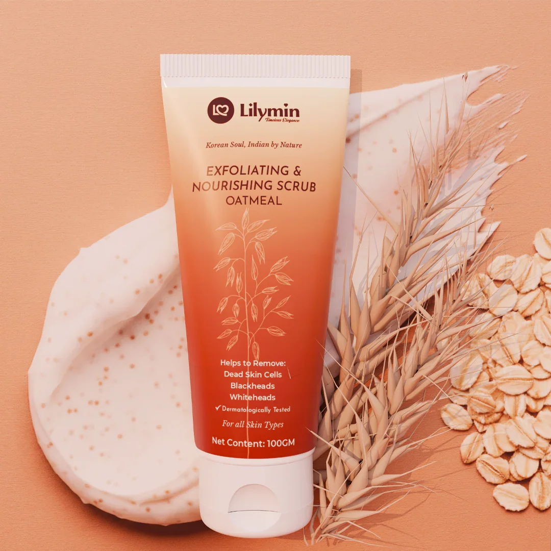 Exfoliating & Nourishing Oatmeal Scrub 100GM - Lilymin
