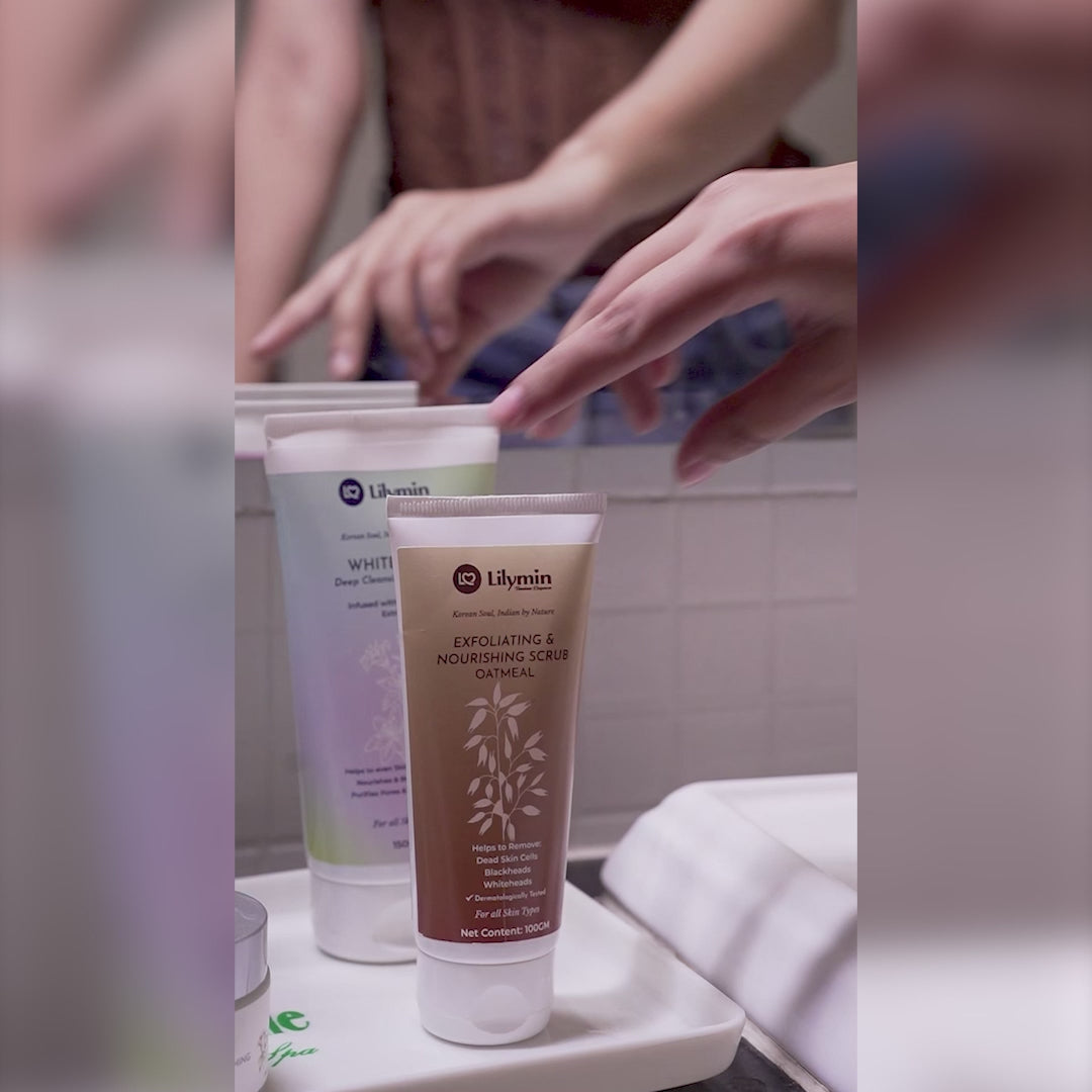 Load video: Oatmeal Scrub