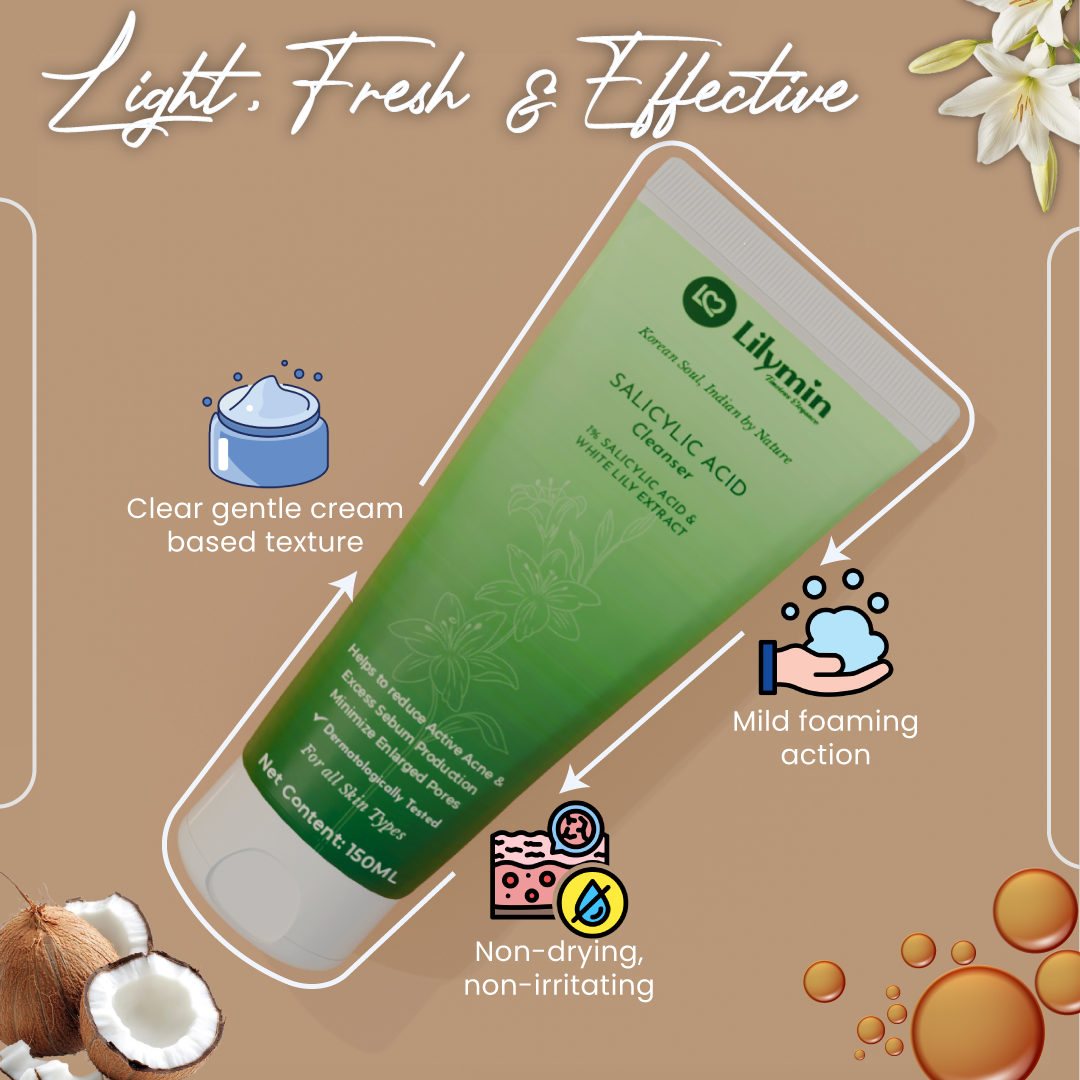 Lilymin 1% SALICYLIC ACID Cleanser 150ML - Lilymin