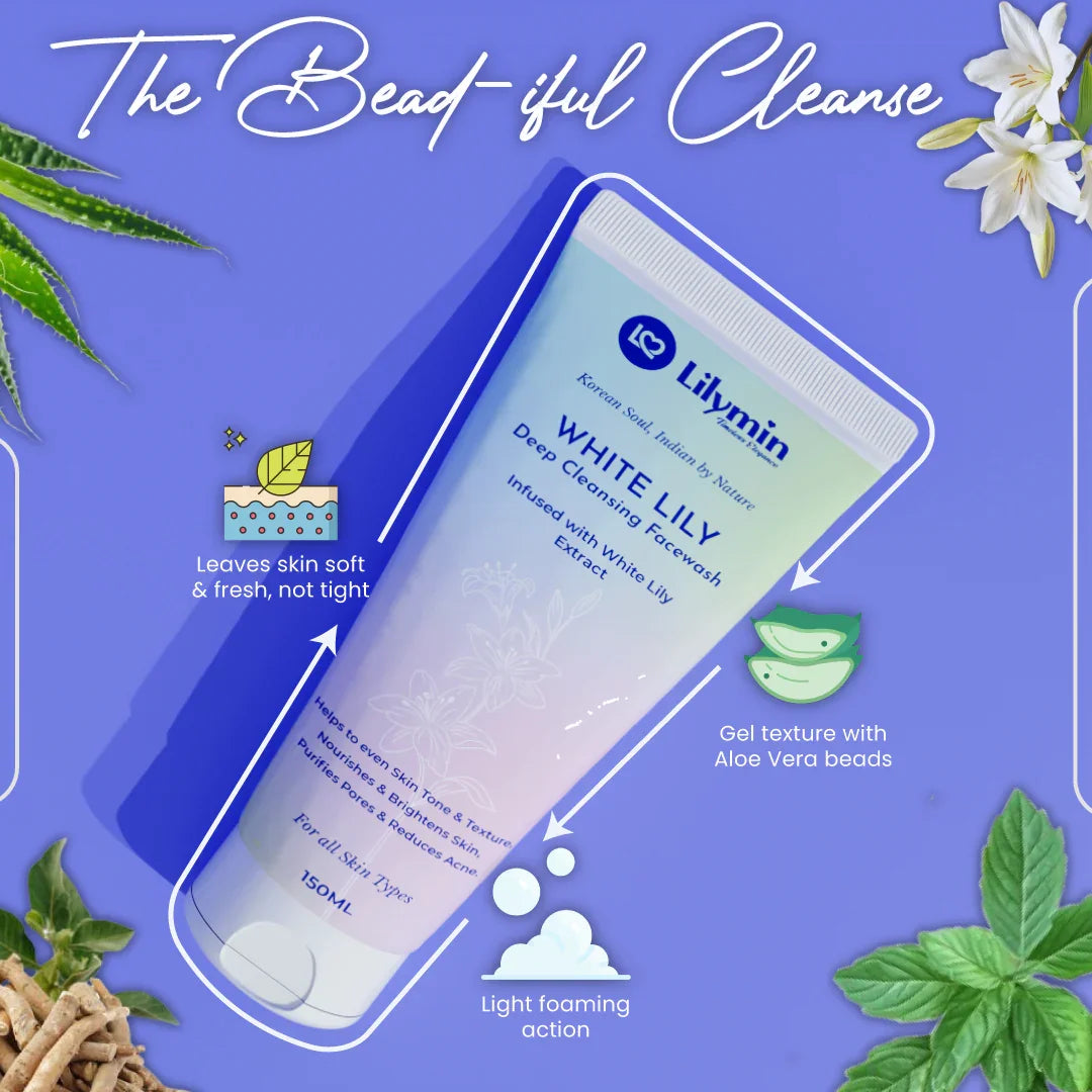 White Lily Deep Cleansing facewash 150ML - Lilymin